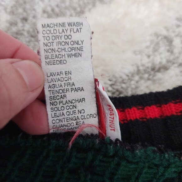 Vintage Nut Nutcracker Knit Sweater Black‎ Holiday Christmas Bears Women's M EUC - Picture 9 of 9